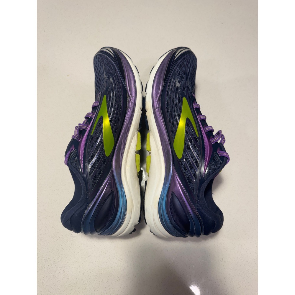 Brooks Transcend 4 Womens Running Shoes Navy Purple Lime 1202391B465 Size 9.5